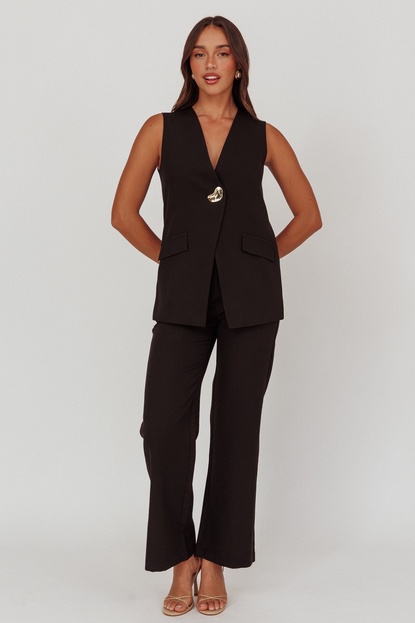 Fair Play High Waist Pants Black
