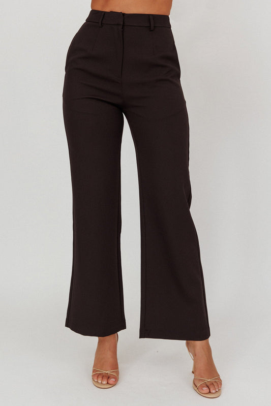 Fair Play High Waist Pants Black