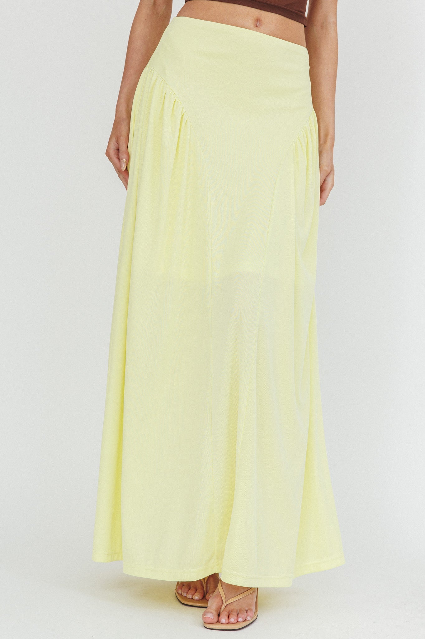 Daysun Gathered Panel Maxi Skirt Butter