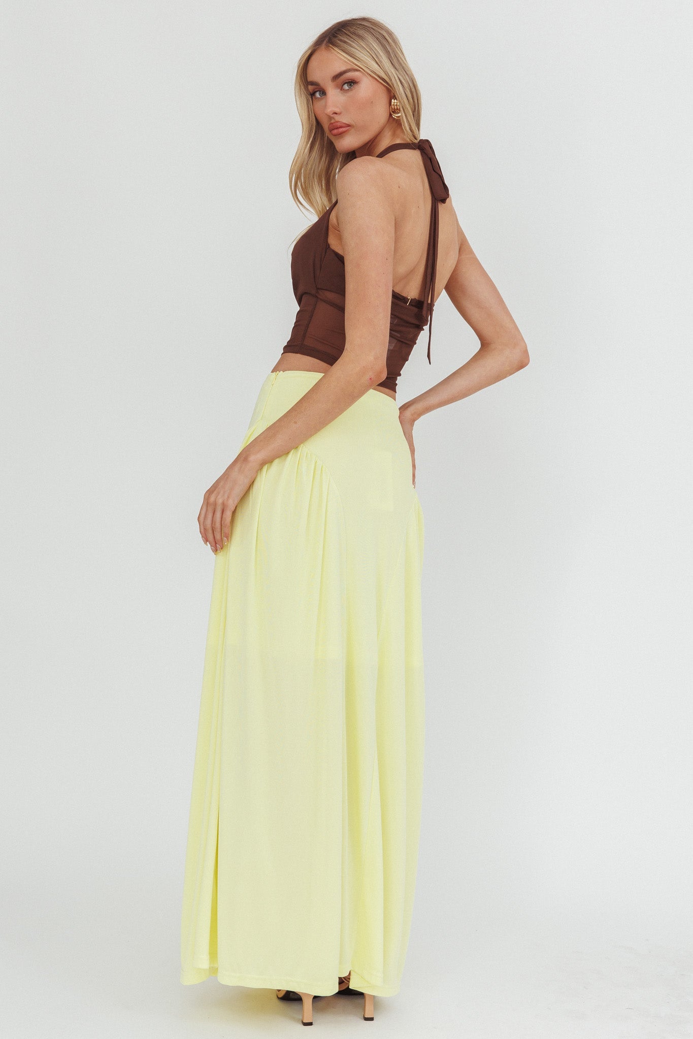 Daysun Gathered Panel Maxi Skirt Butter