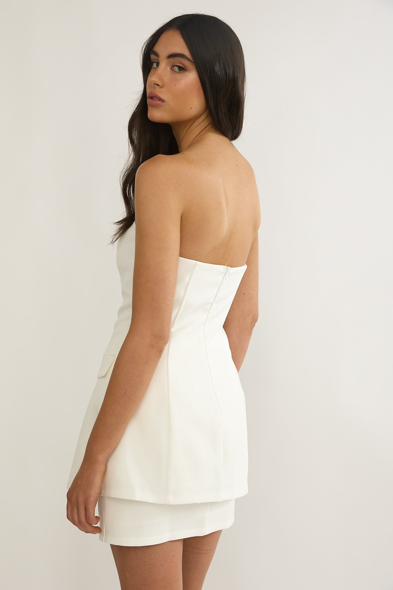Ilara A-Line Mini Skirt White