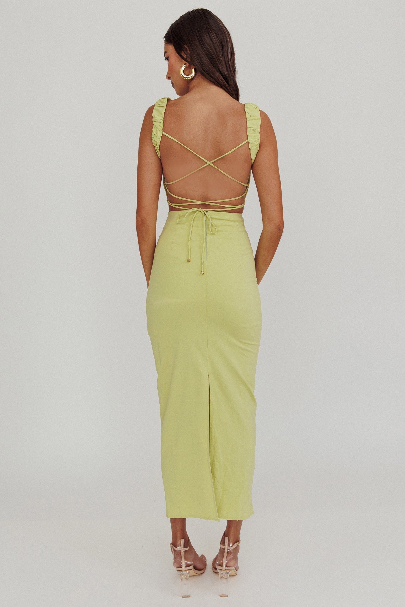 Dream Crush Lace-Up Back Maxi Dress