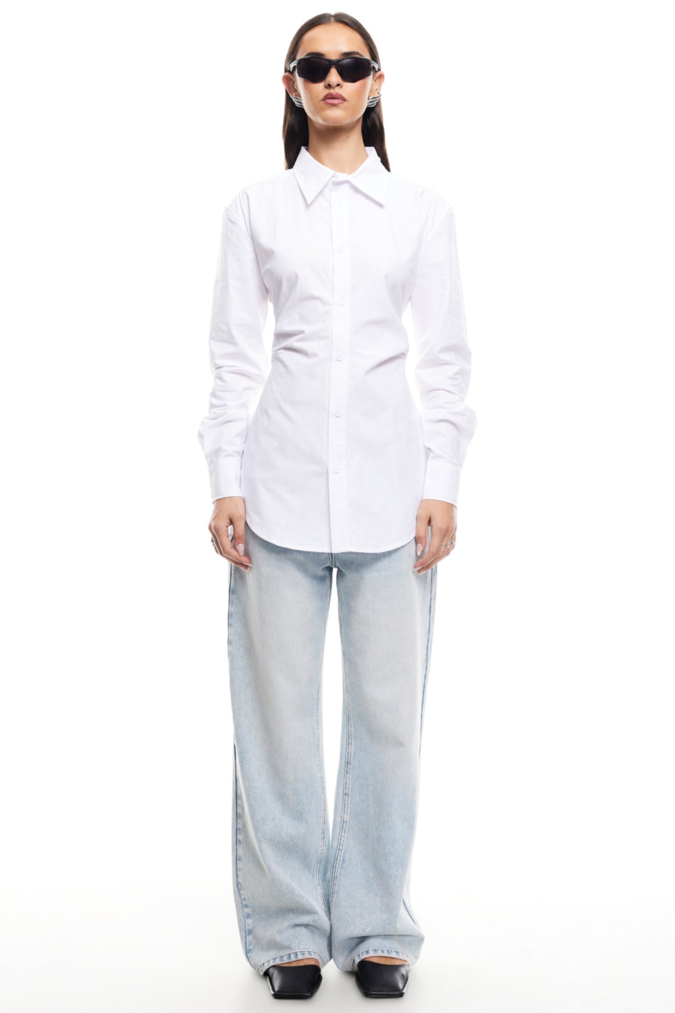 LIONESS Naomi Shirt Porcelain