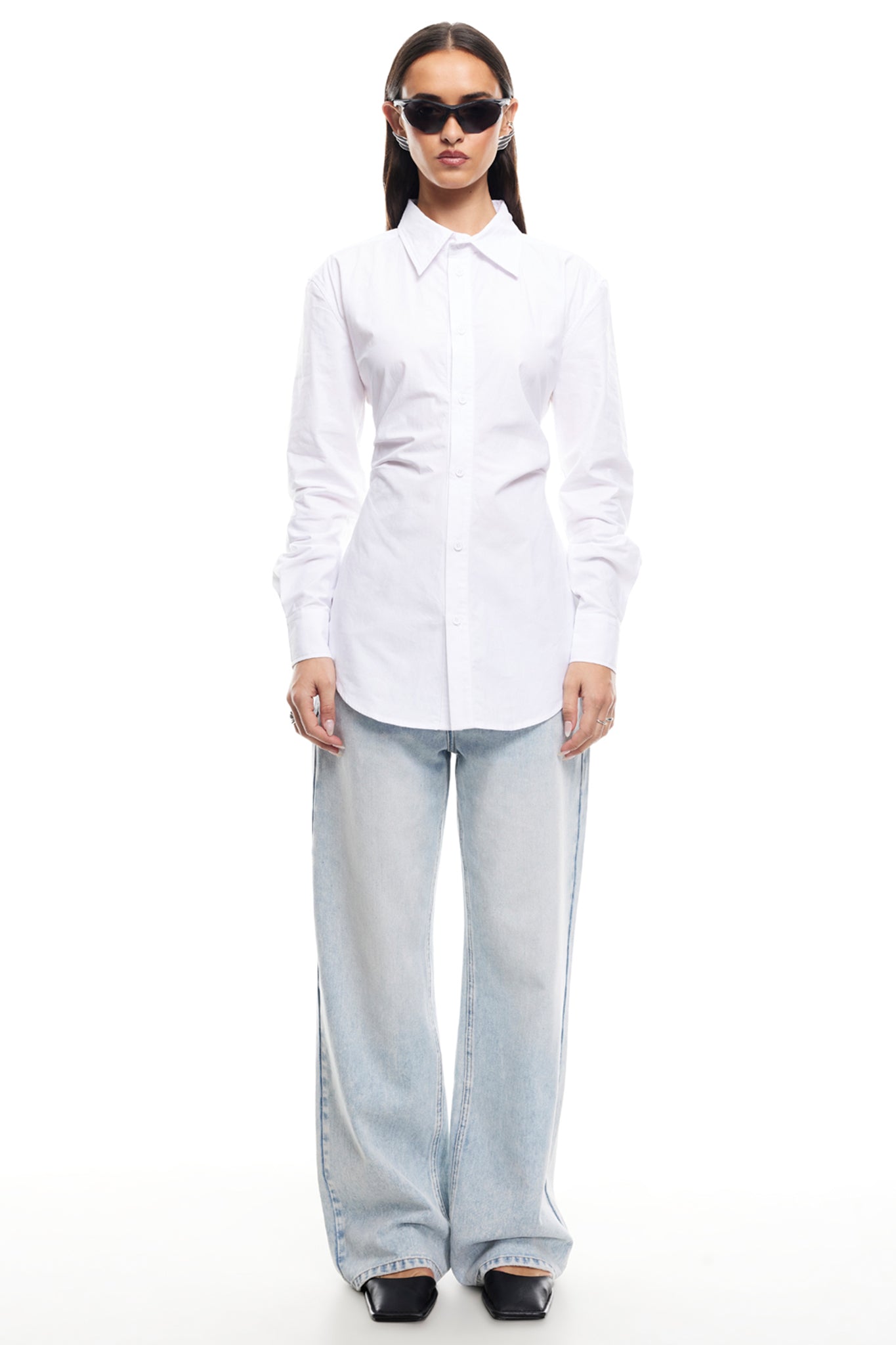 LIONESS Naomi Shirt Porcelain