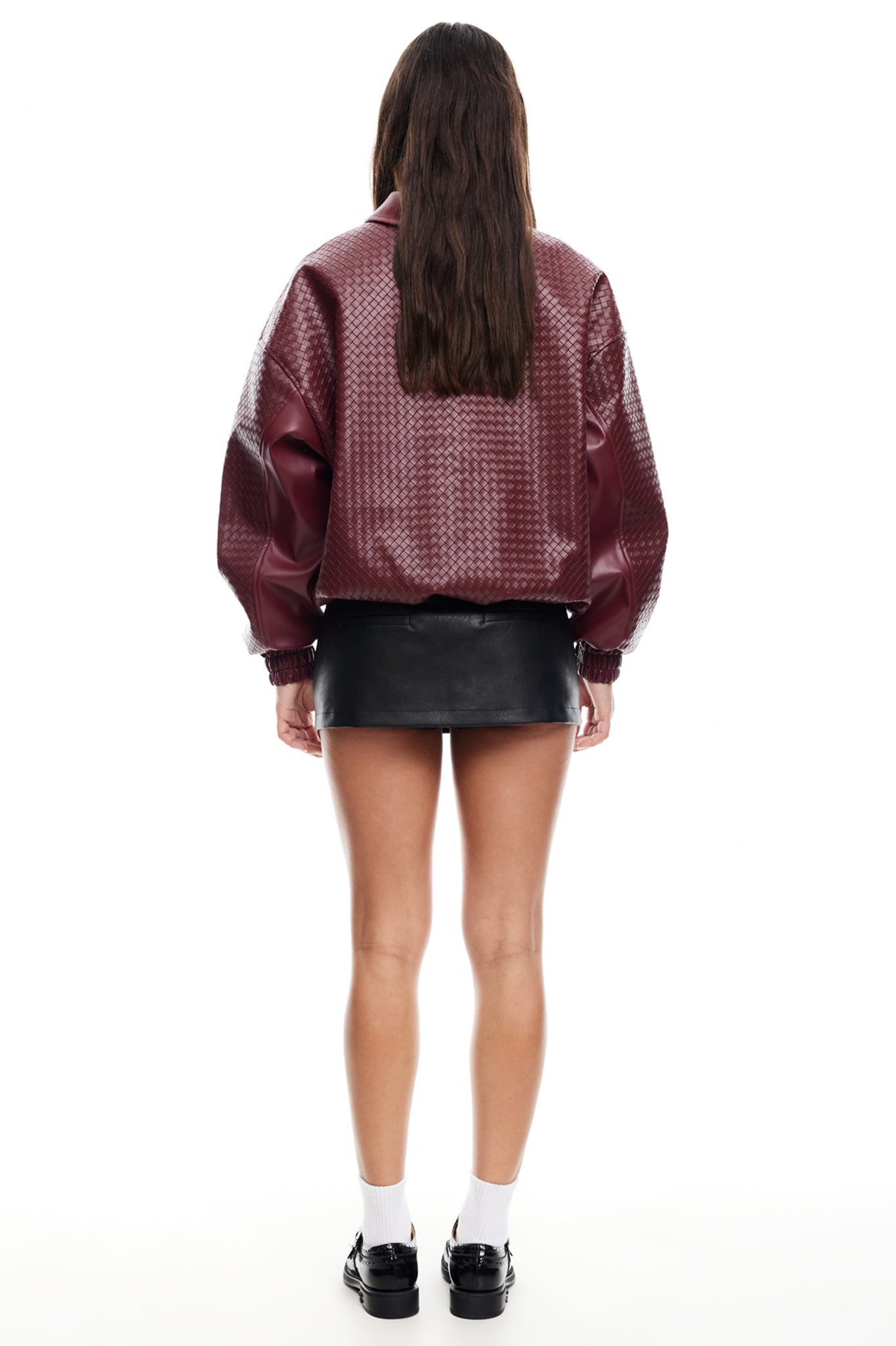 LIONESS Kenny Bomber Jacket Burgundy