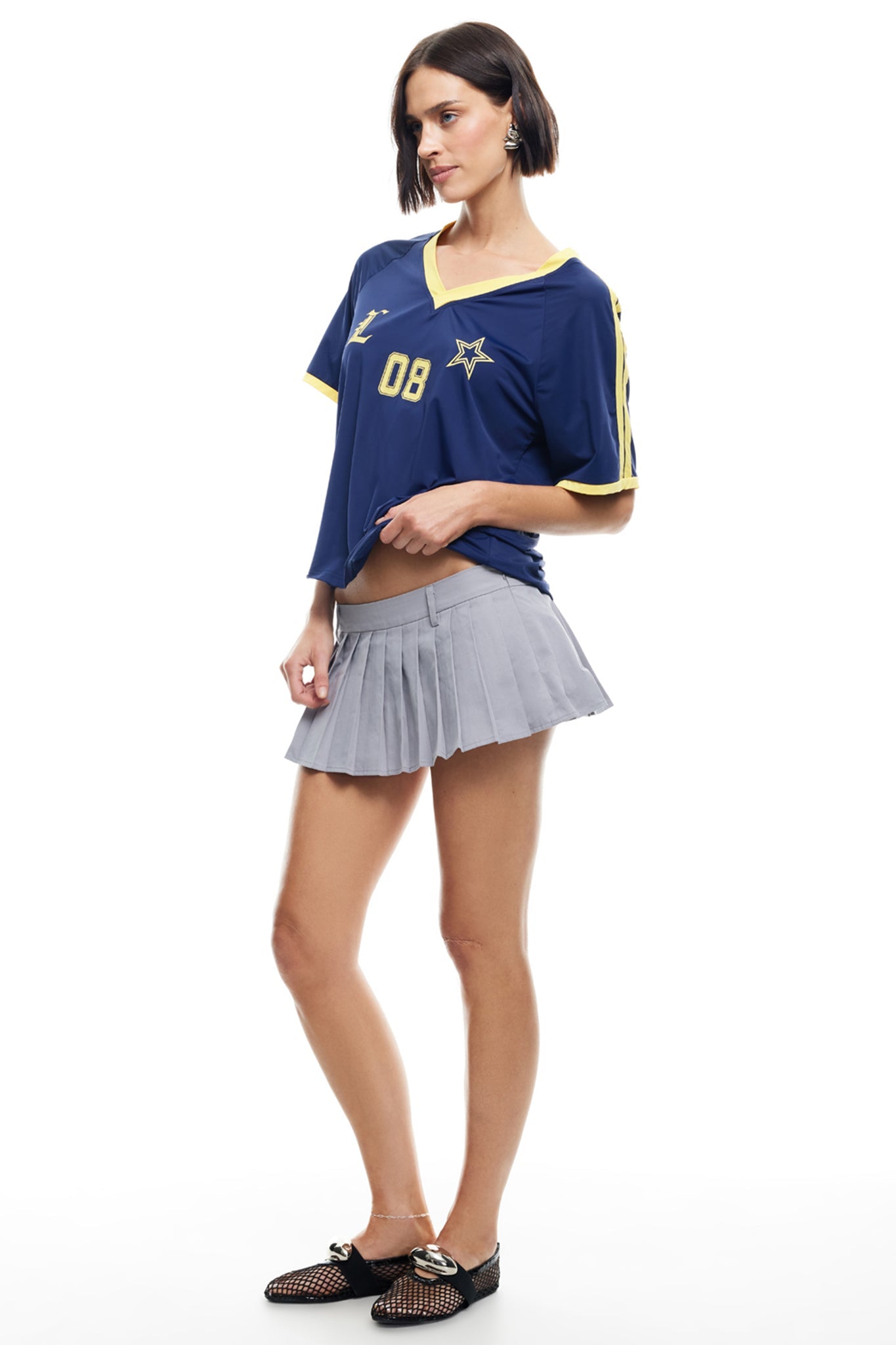 LIONESS Rider Mini Skirt Slate