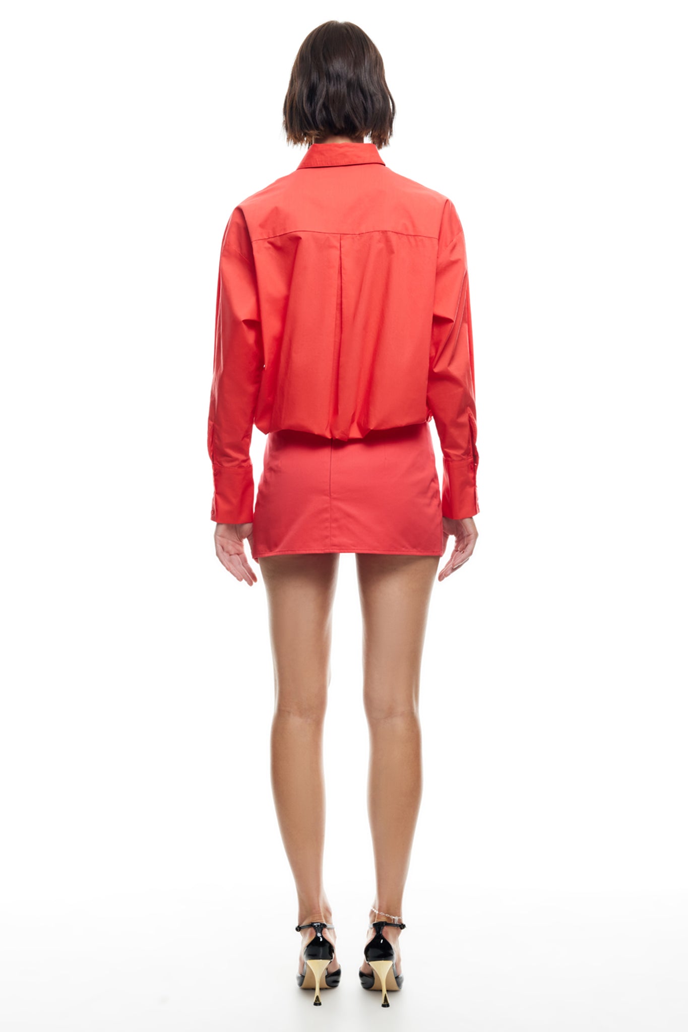 LIONESS Valentino Tie Shirt Crimson