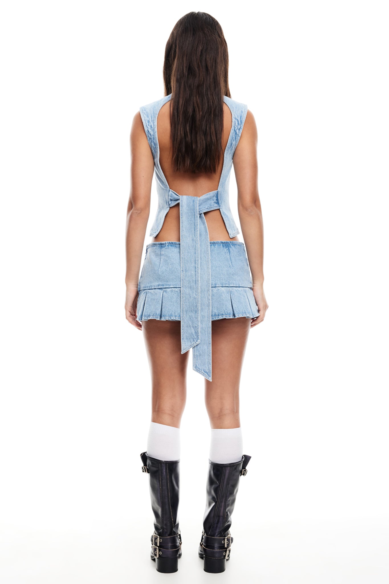 LIONESS Miracle Mini Skirt Denim