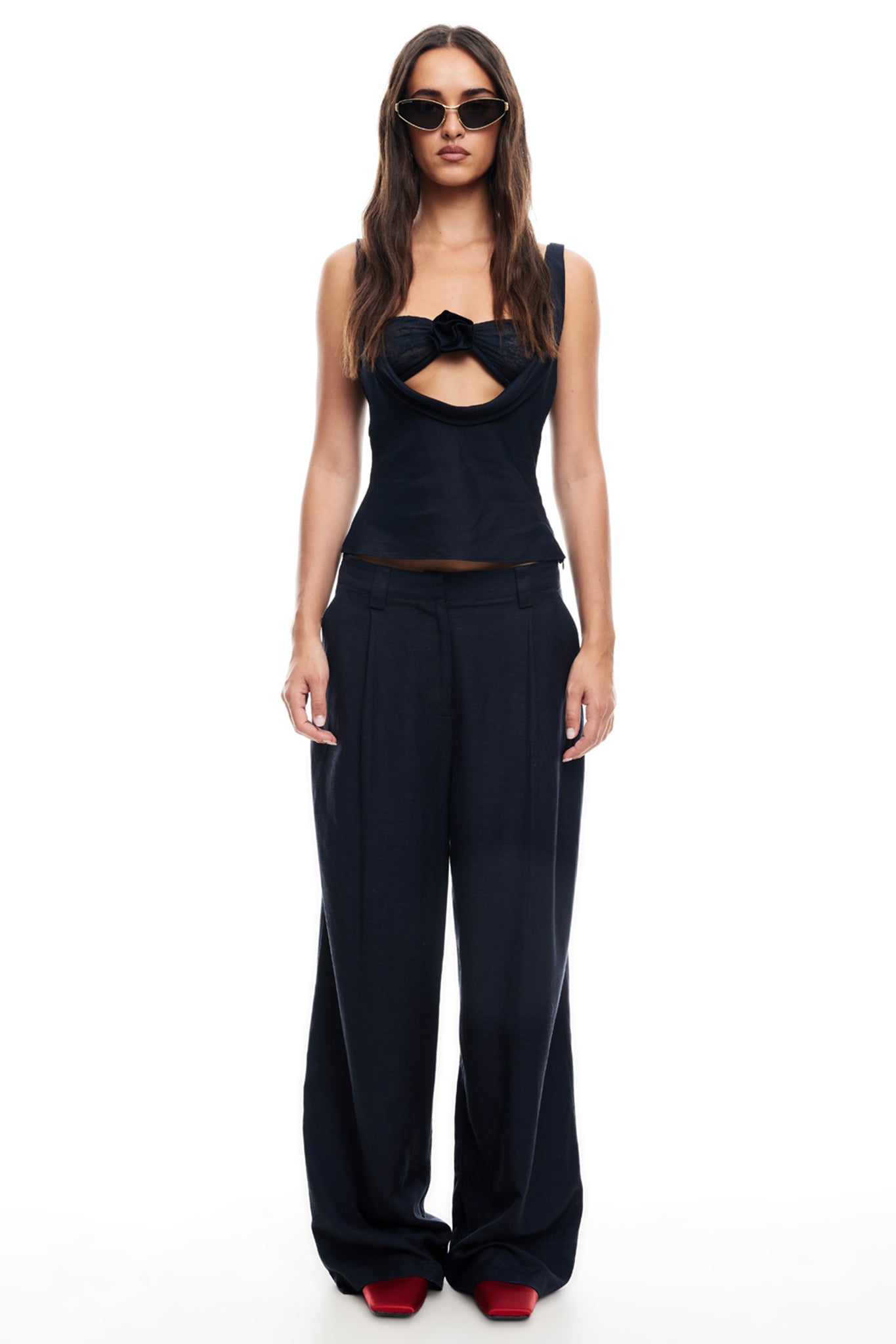 LIONESS La Quinta Pants Navy