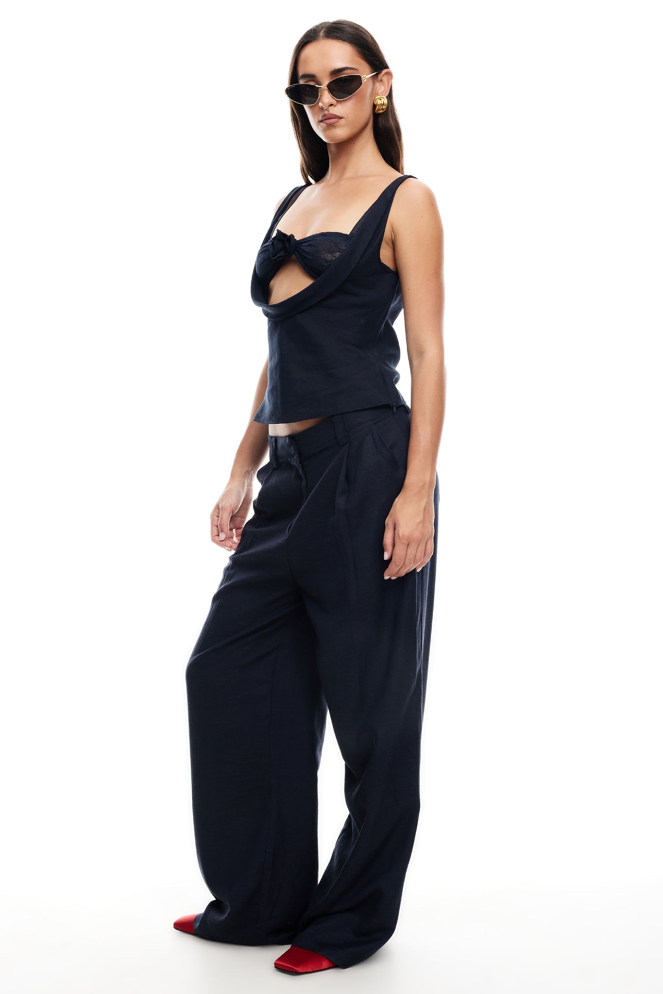 LIONESS La Quinta Pants Navy
