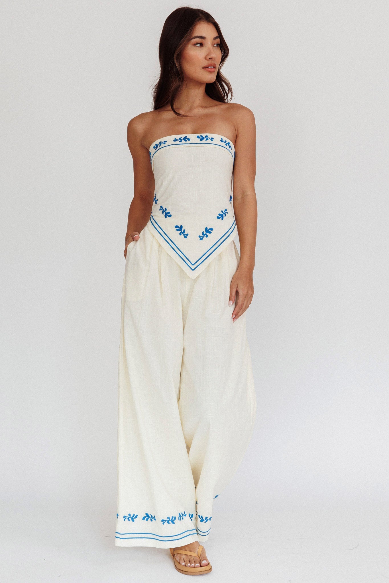 Sought After Wide-Leg Pocket Pants Oat