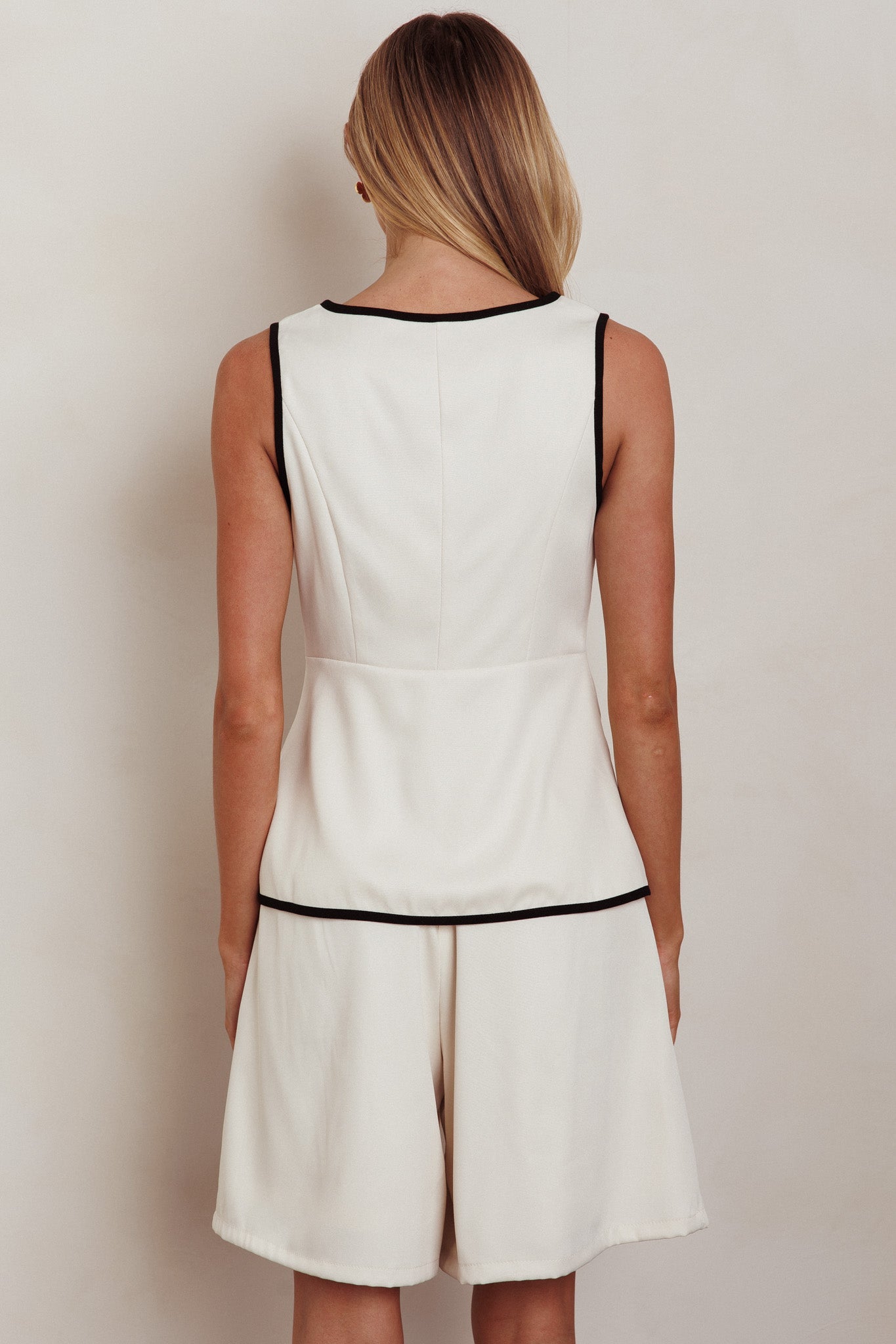 Janna Wide Leg Shorts Oat