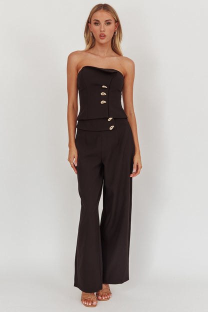 Ishani Hardware Decoration Pants Black