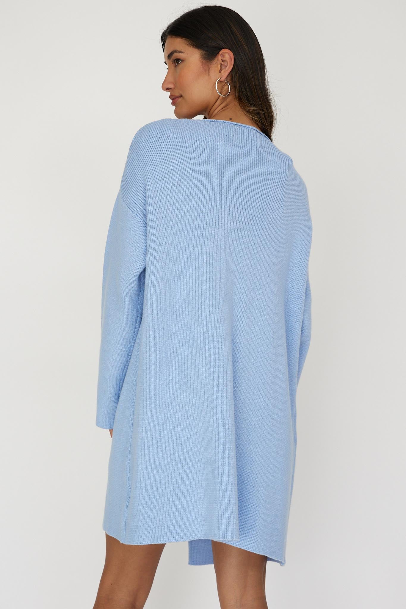 On Point Pocket Cardigan Blue