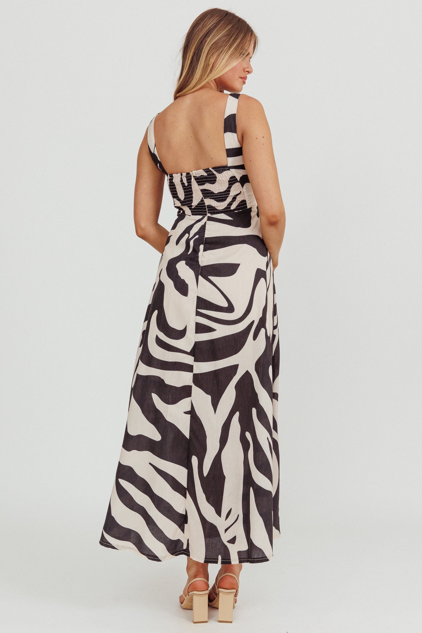 Colette A-Line Maxi Dress Black