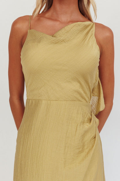 Soul Fires Ruffle Back Maxi Dress Hazel