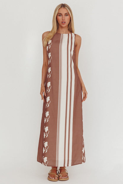 Dayla Sleeveless Waist Tie Maxi Dress Palma