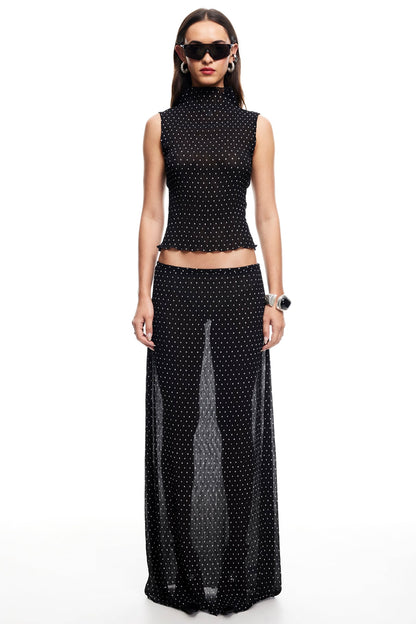 LIONESS Ford Top Onyx Polka