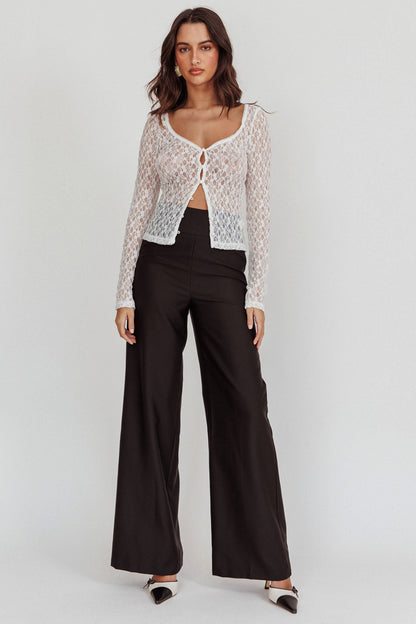 Nights Dream Wide Leg Pants Black