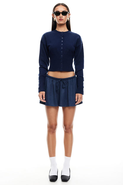 LIONESS Head In The Clouds Cardigan Navy