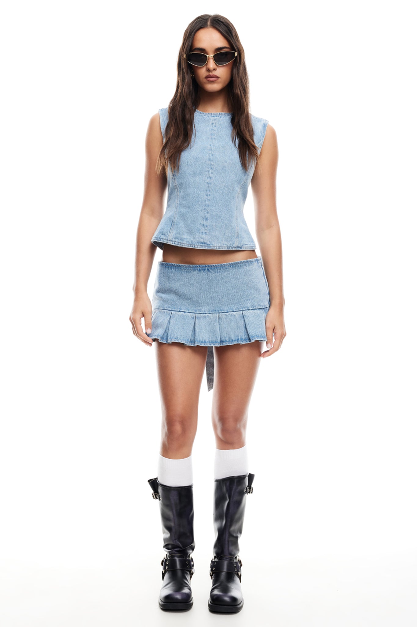 LIONESS Countryside Top Denim