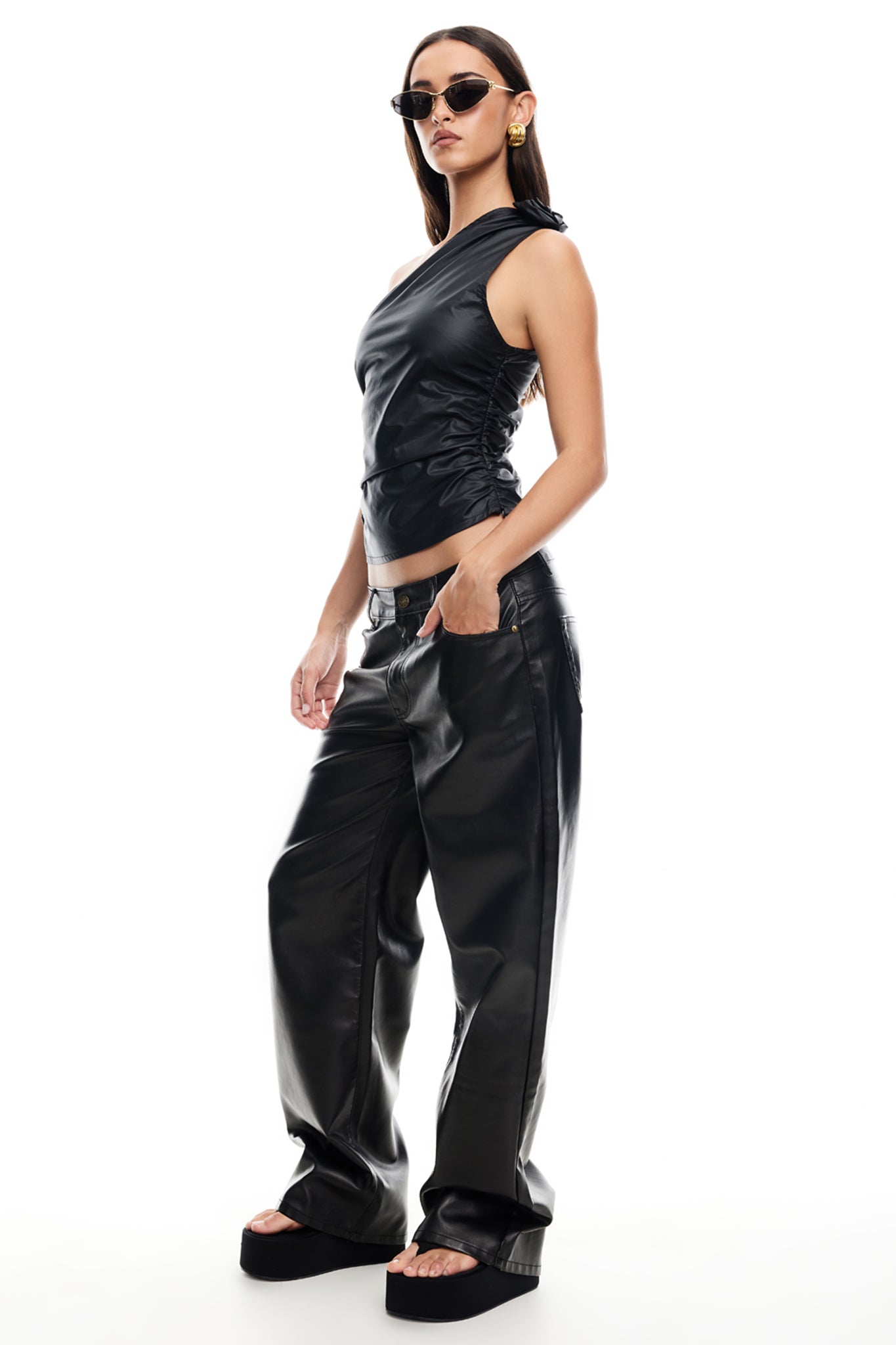 LIONESS Top Model Pants Onyx