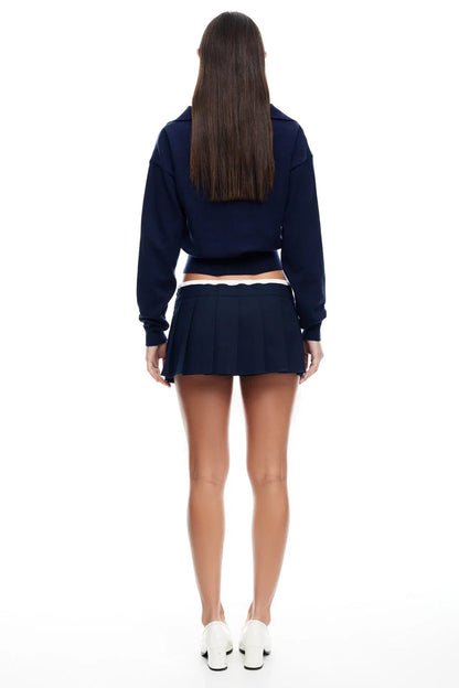 LIONESS Dynasty Mini Skort Navy