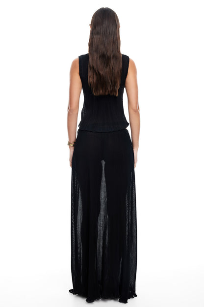 LIONESS Ford Maxi Skirt Onyx