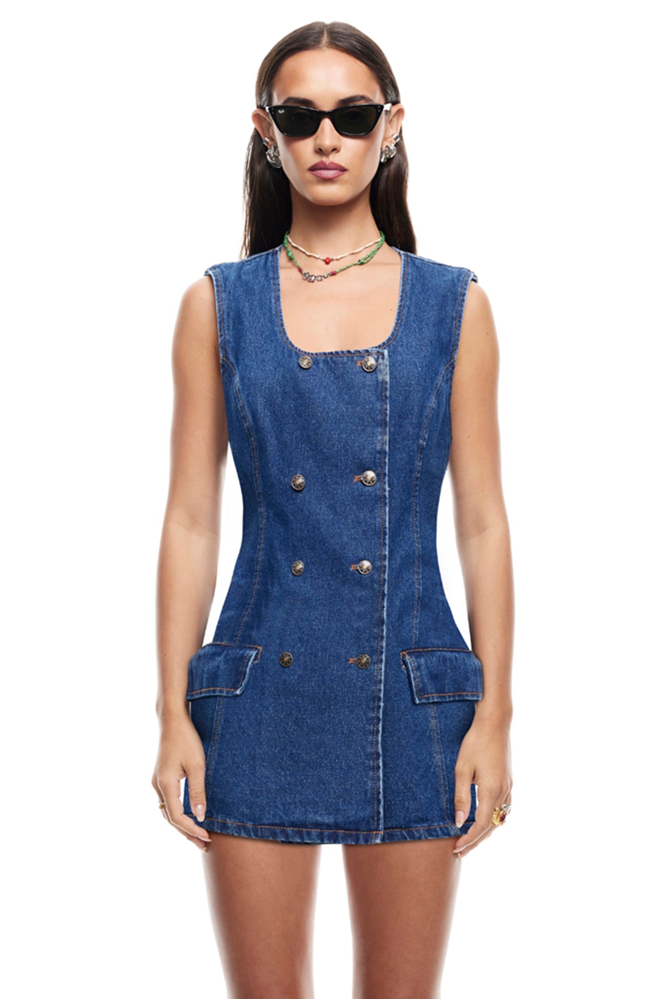 LIONESS L'Esprit Mini Dress Indigo