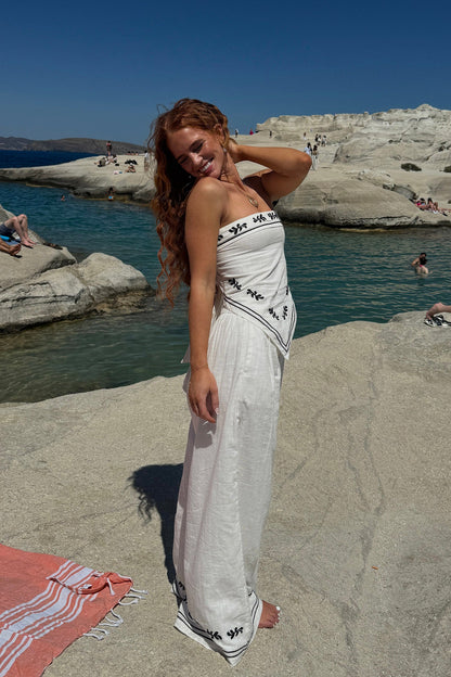 Sought After Wide-Leg Pocket Pants Off White
