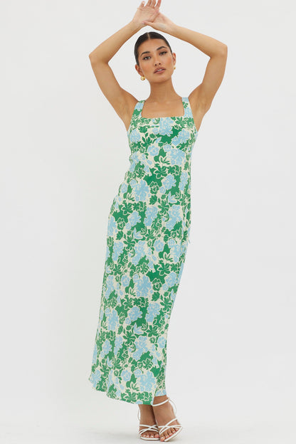 Living Hope Tied Back Maxi Dress Green