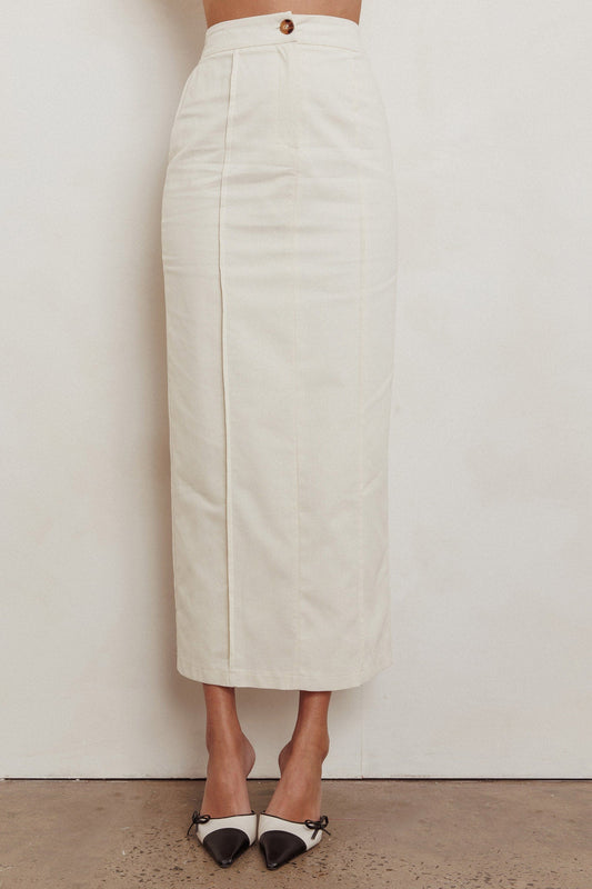 Sweet Treat Column Maxi Skirt Oat