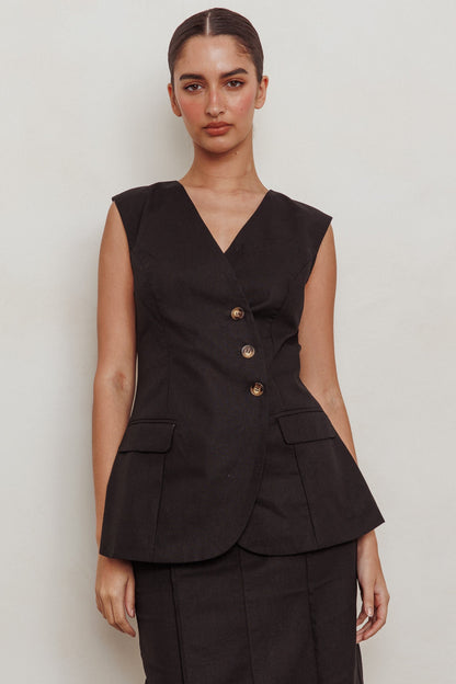 Sweet Treat Sleeveless Top Black