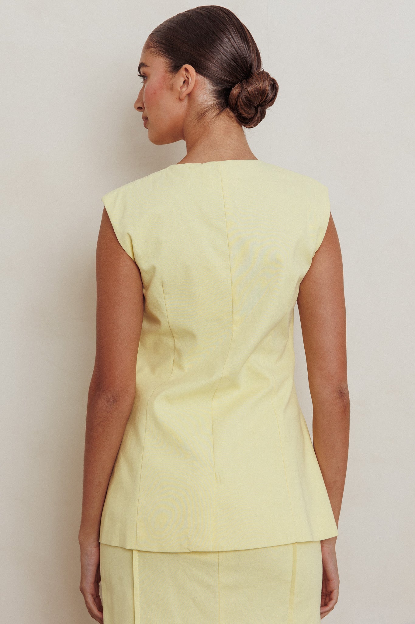 Sweet Treat Sleeveless Top Lemon