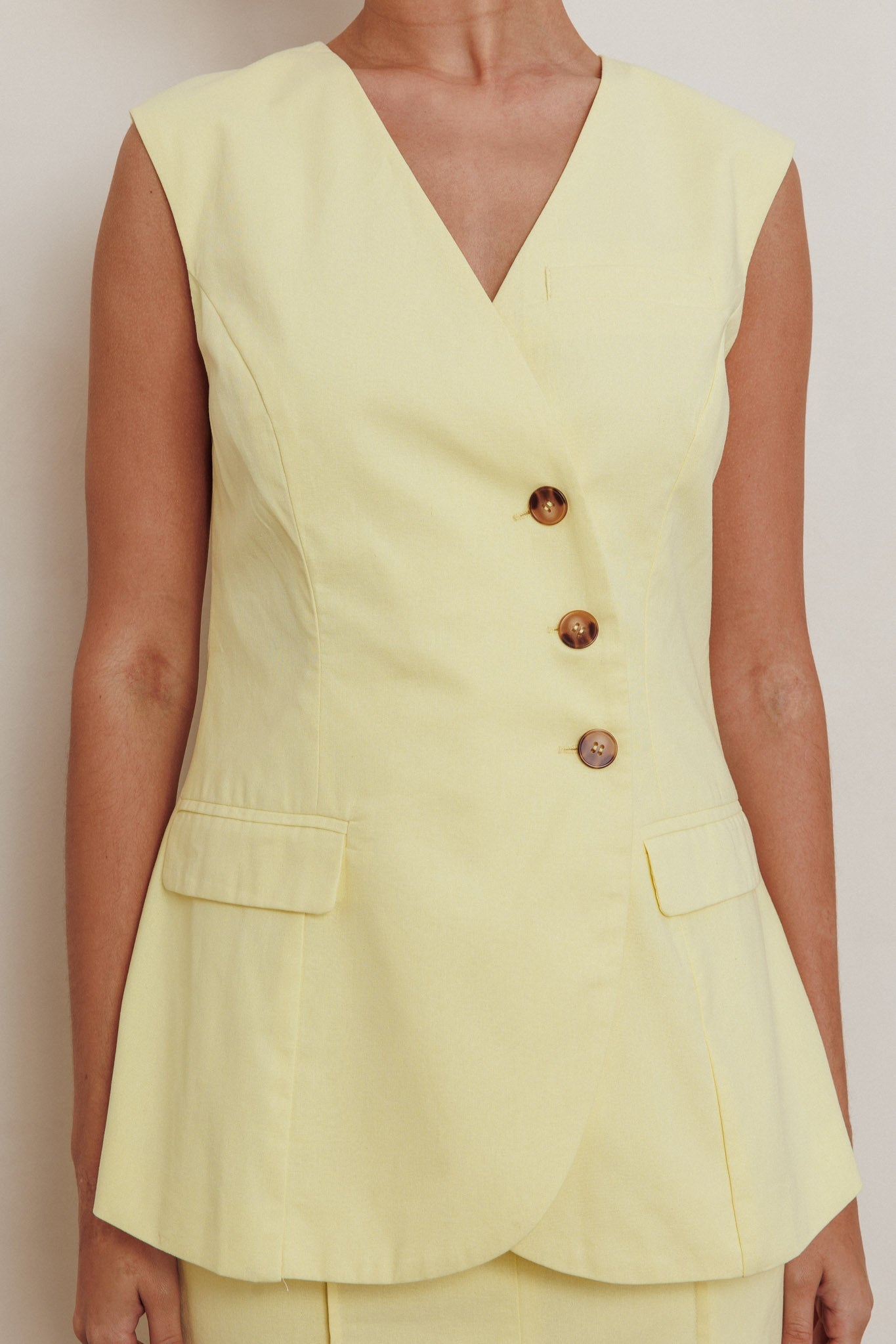 Sweet Treat Sleeveless Top Lemon
