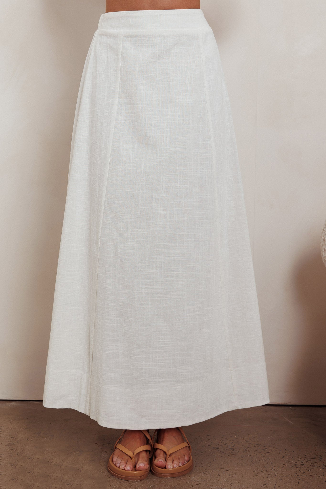 Payday A-Line Maxi Skirt Off White