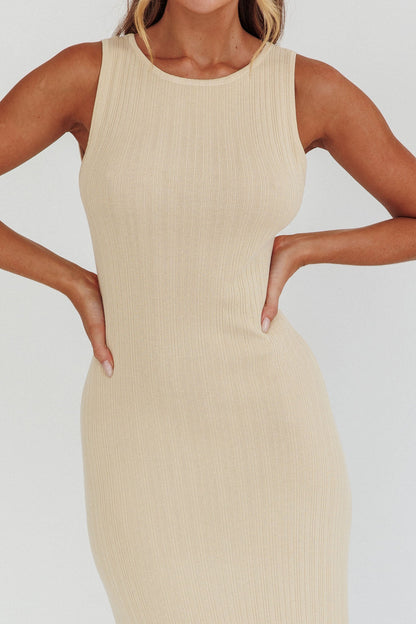 Tarli Low Back Maxi Dress Butter