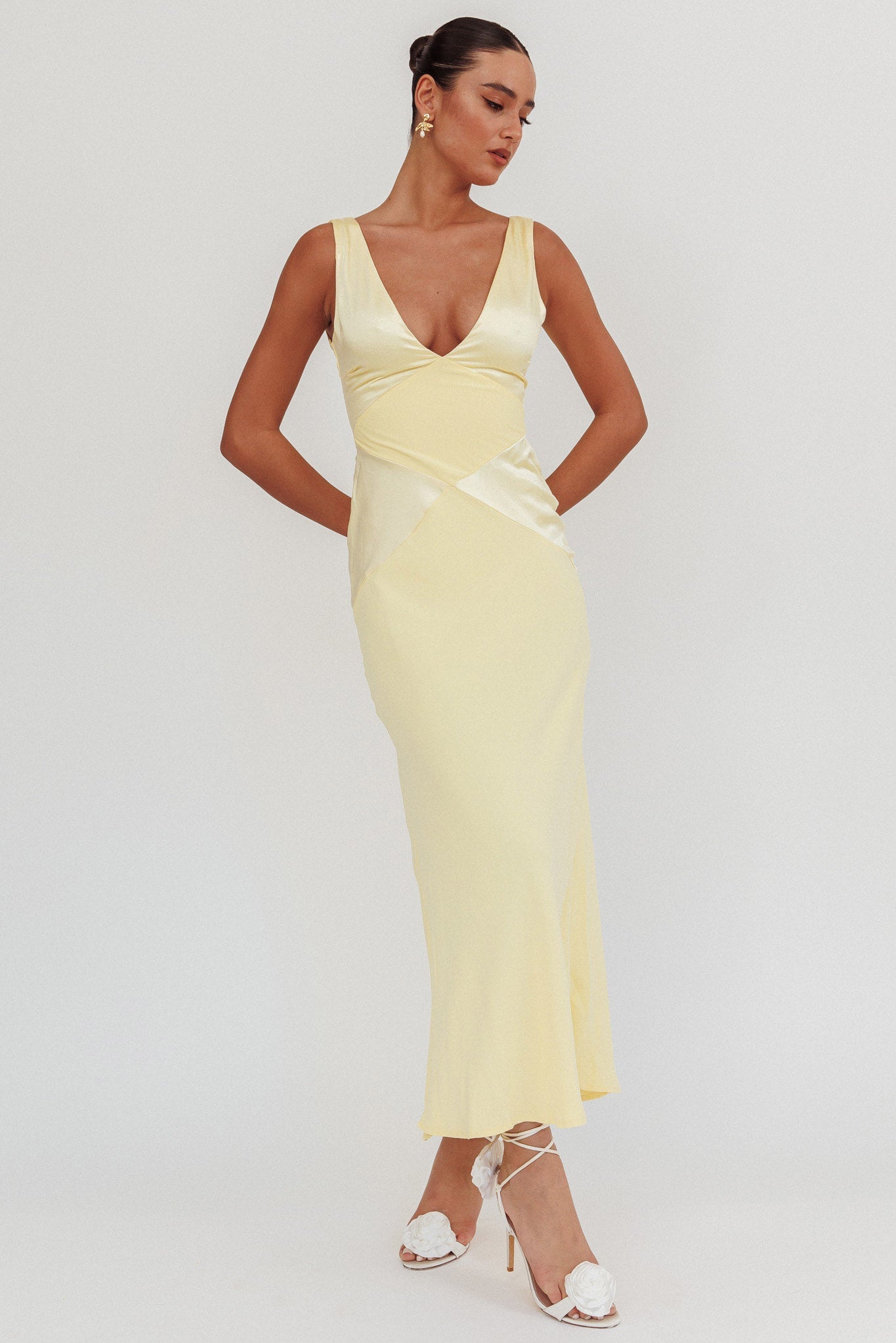 Soul Fire V-Neck Maxi Dress Butter